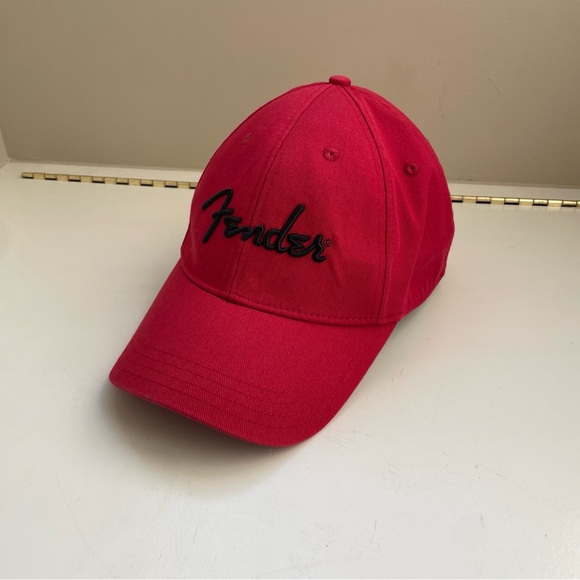 Fender Guitar Red Baseball Hat Cap Men’s Size Large Extra Large - Picture 7 of 10
